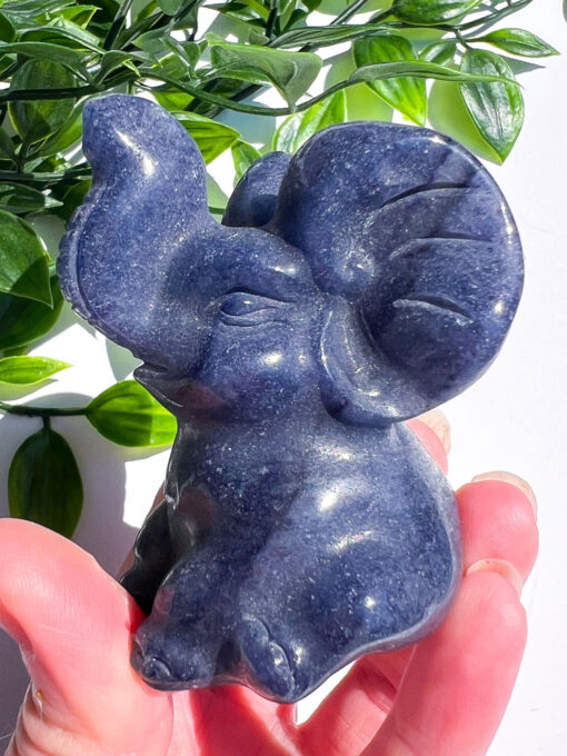 Blue Aventurine elephant