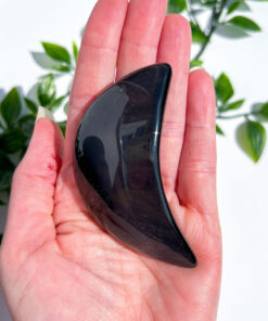 Rainbow Obsidian moon