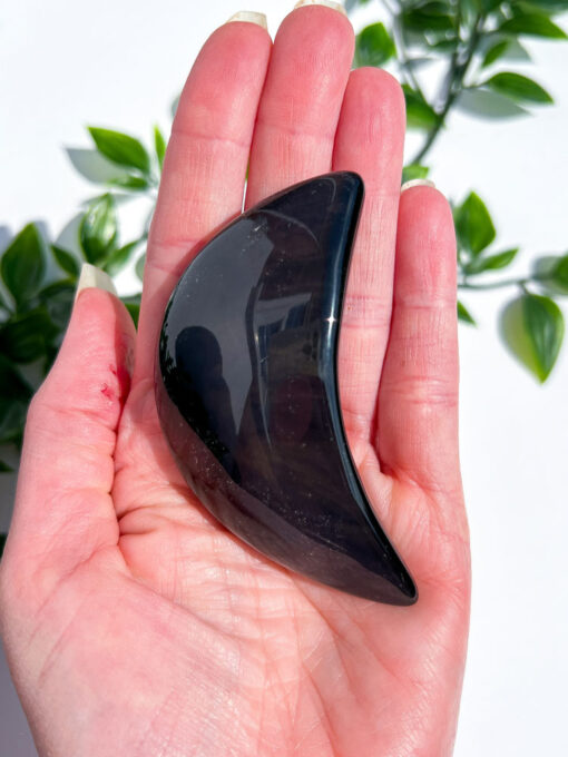 Rainbow Obsidian moon