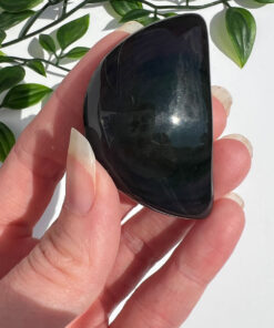 Rainbow Obsidian moon