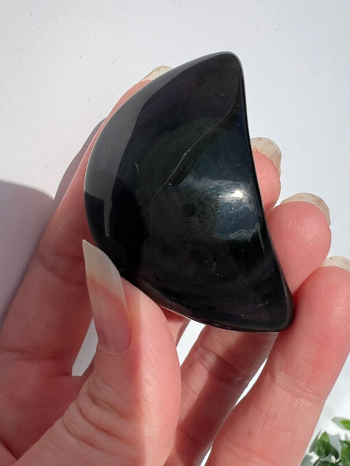 Rainbow Obsidian moon