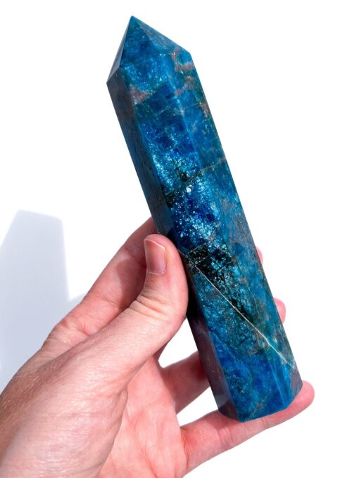 Blue Apatite Tower | D | 0.32kg