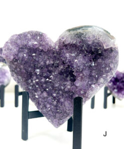 Amethyst Heart Cluster on Stand