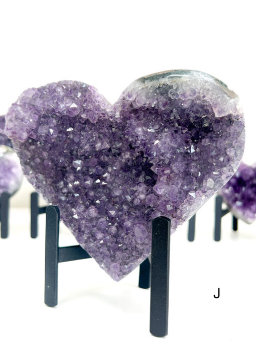 Amethyst Heart Cluster on Stand