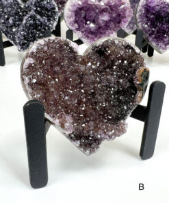 Amethyst Heart Cluster on Stand