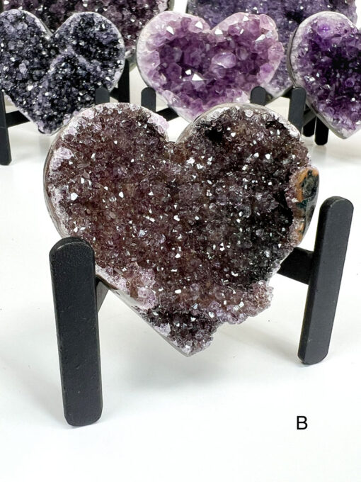 Amethyst Heart Cluster on Stand