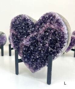 Amethyst Heart Cluster on Stand