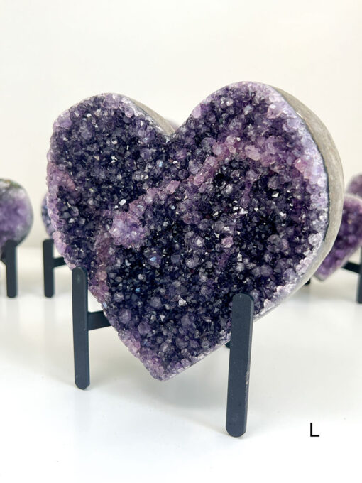 Amethyst Heart Cluster on Stand