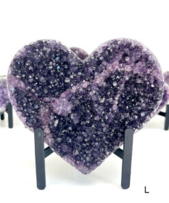 Amethyst Heart Cluster on Stand