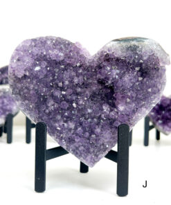 Amethyst Heart Cluster on Stand