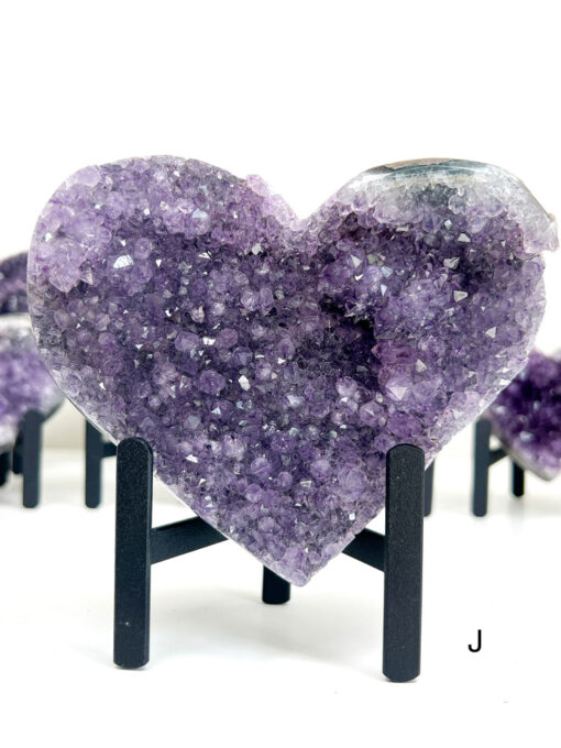 Amethyst Heart Cluster on Stand