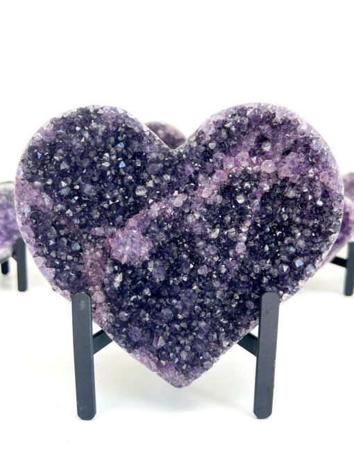 Amethyst Heart Cluster on Stand