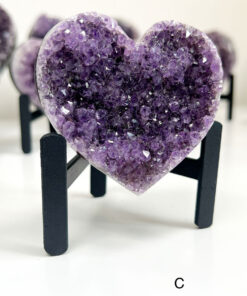 Amethyst Heart Cluster on Stand