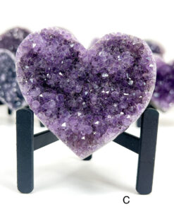 Amethyst Heart Cluster on Stand