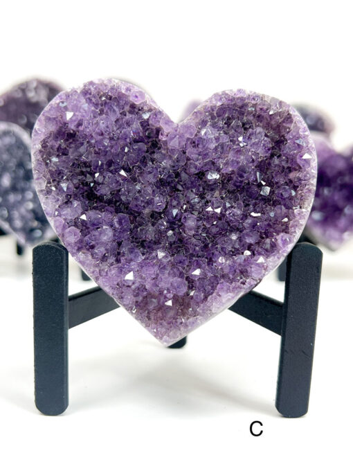 Amethyst Heart Cluster on Stand