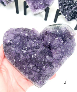 Amethyst Heart Cluster on Stand