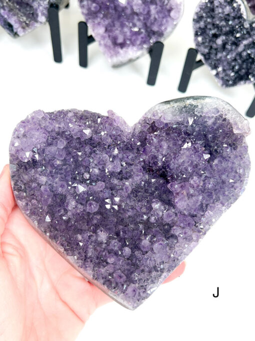 Amethyst Heart Cluster on Stand