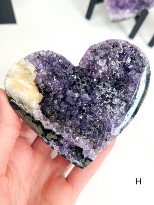 Amethyst Heart Cluster on Stand