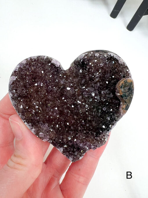 Amethyst Heart Cluster on Stand