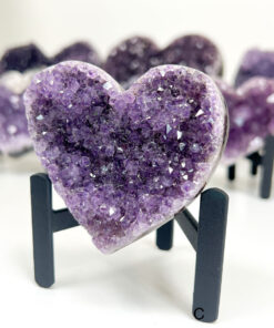 Amethyst Heart Cluster on Stand