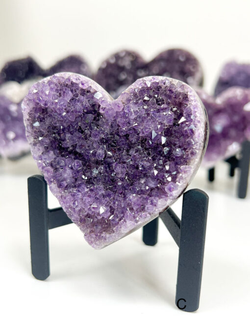 Amethyst Heart Cluster on Stand