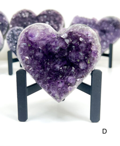 Amethyst Heart Cluster on Stand