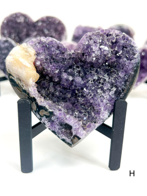 Amethyst Heart Cluster on Stand