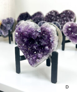 Amethyst Heart Cluster on Stand