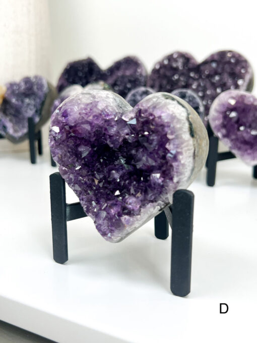 Amethyst Heart Cluster on Stand