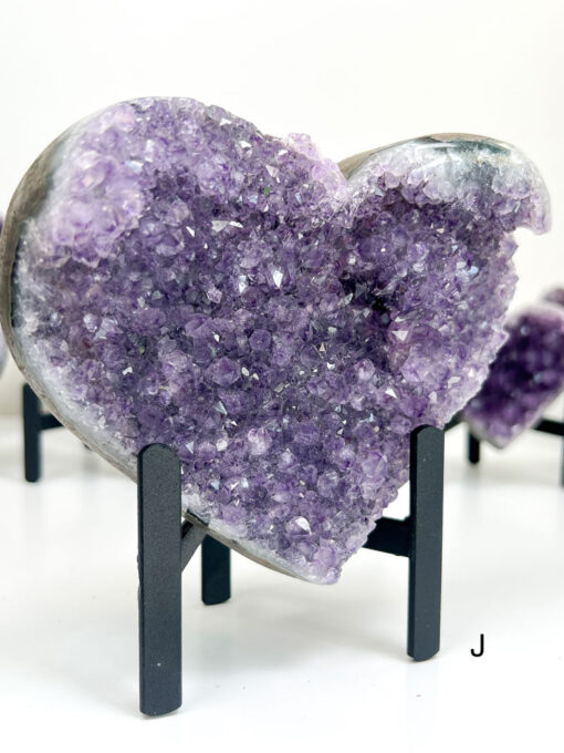 Amethyst Heart Cluster on Stand