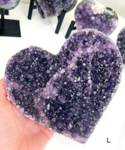 Amethyst Heart Cluster on Stand