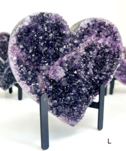 Amethyst Heart Cluster on Stand