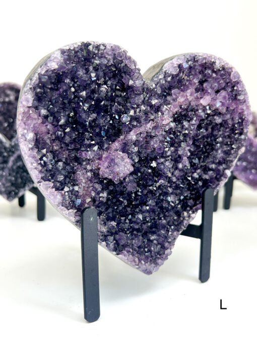 Amethyst Heart Cluster on Stand