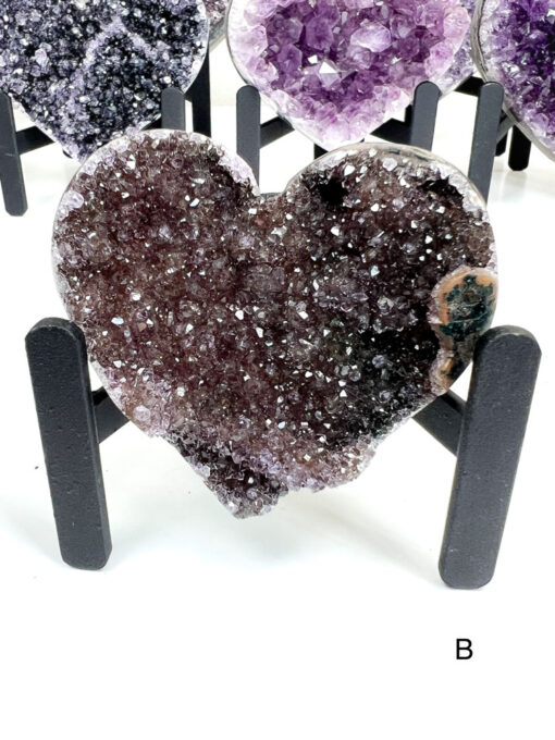 Amethyst Heart Cluster on Stand