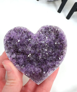 Amethyst Heart Cluster on Stand