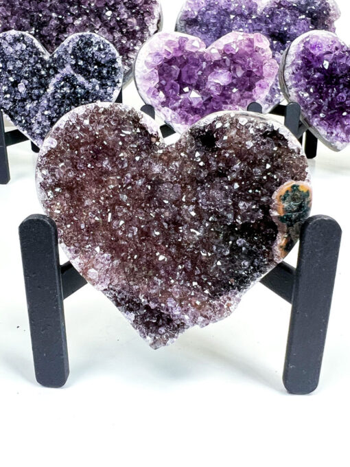 Amethyst Heart Cluster on Stand