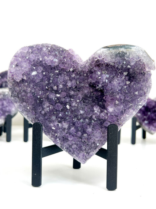 Amethyst Heart Cluster on Stand