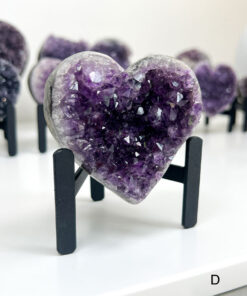 Amethyst Heart Cluster on Stand