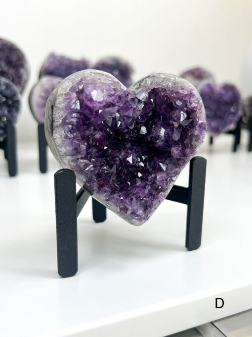 Amethyst Heart Cluster on Stand