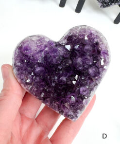 Amethyst Heart Cluster on Stand