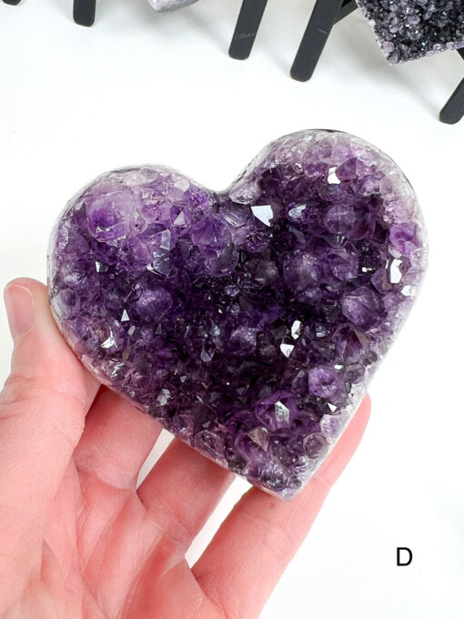 Amethyst Heart Cluster on Stand