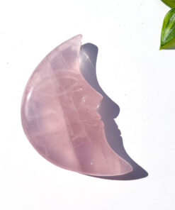 Rose Quartz moon face