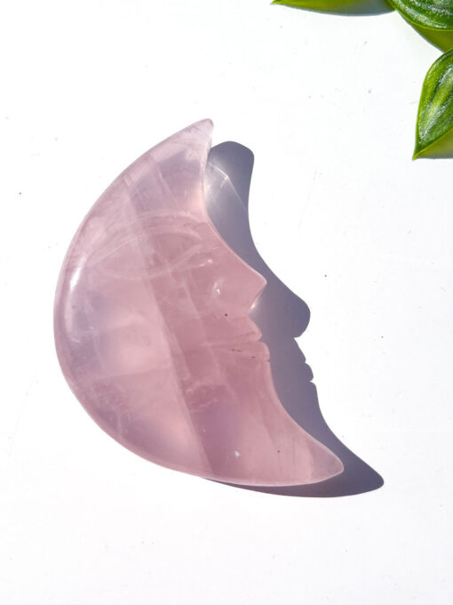 Rose Quartz moon face