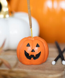 pumpkin incense stick holder