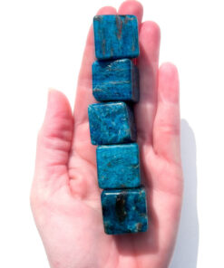 Blue Apatite Cube