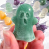 Green Aventurine ghost carving