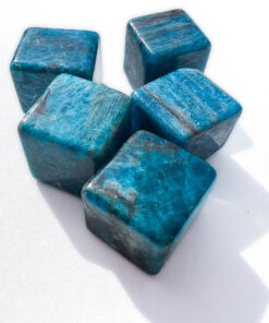 Blue Apatite Cube