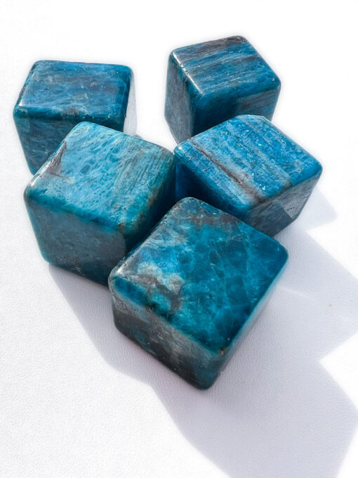 Blue Apatite Cube