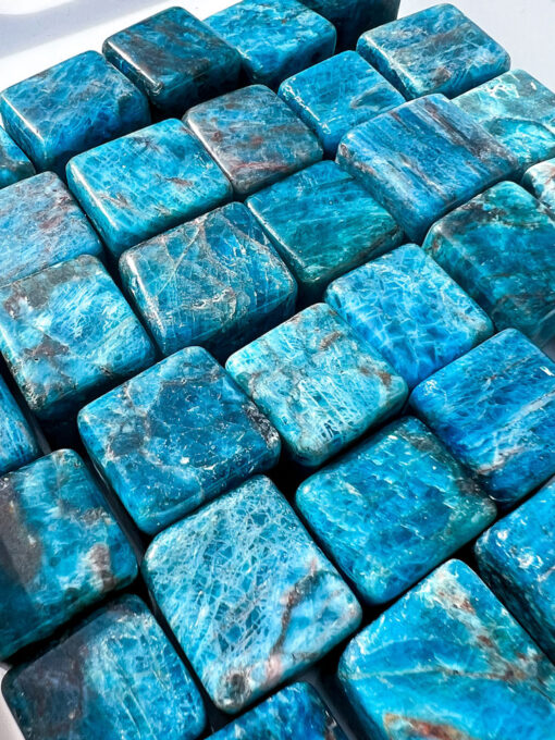 Blue Apatite Cube