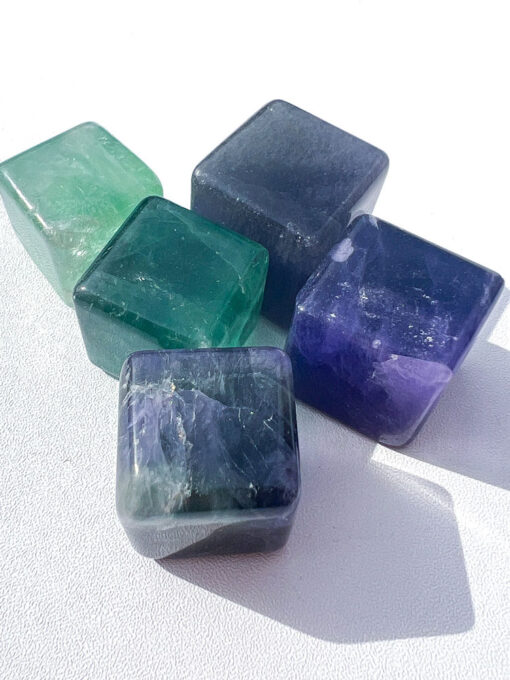 Fluorite Cube Carving